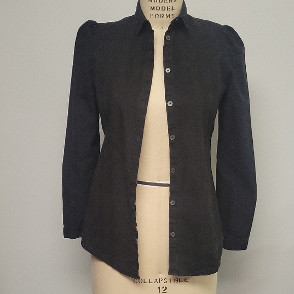 Burberry Tops - Burberry Black Button Down